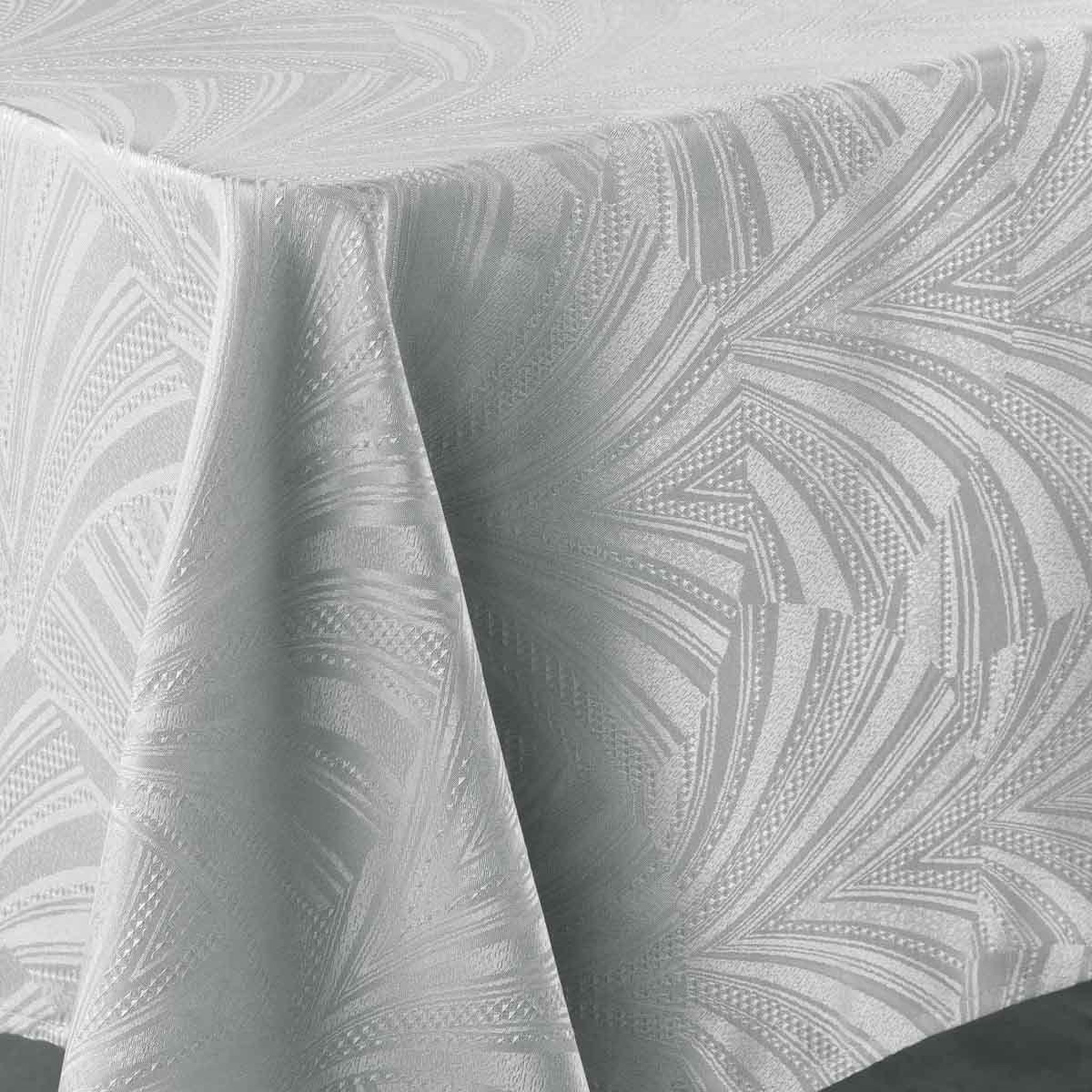 Voir la diapositive 2 : Douceur d'Intérieur Nappe jacquard  lolly  140x240cm gris