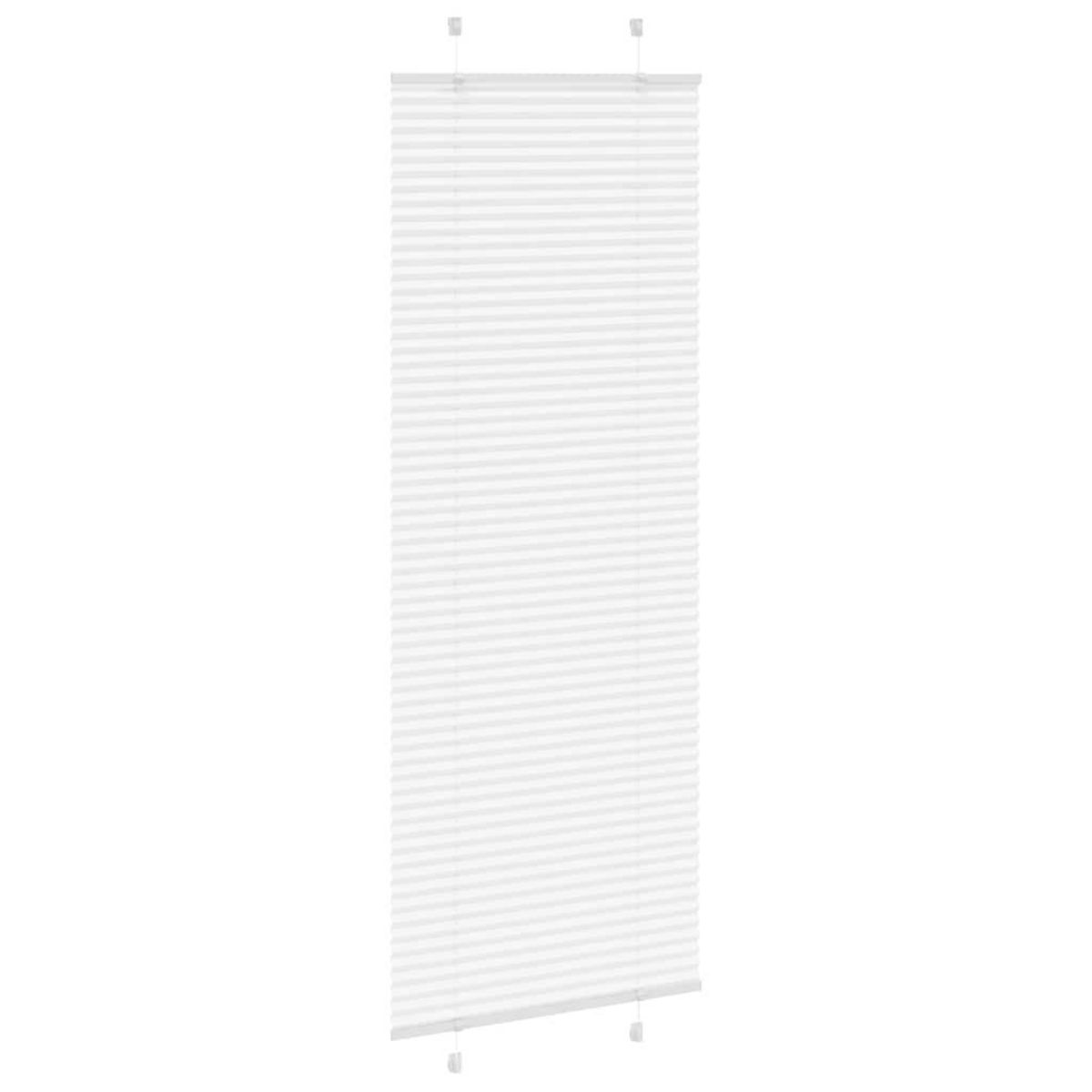 VIDAXL Store plisse blanc 70x200 cm largeur du tissu 69,4 cm polyester