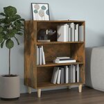 VIDAXL Buffet Chêne fumé 69,5x32,5x90 cm Bois d ingénierie