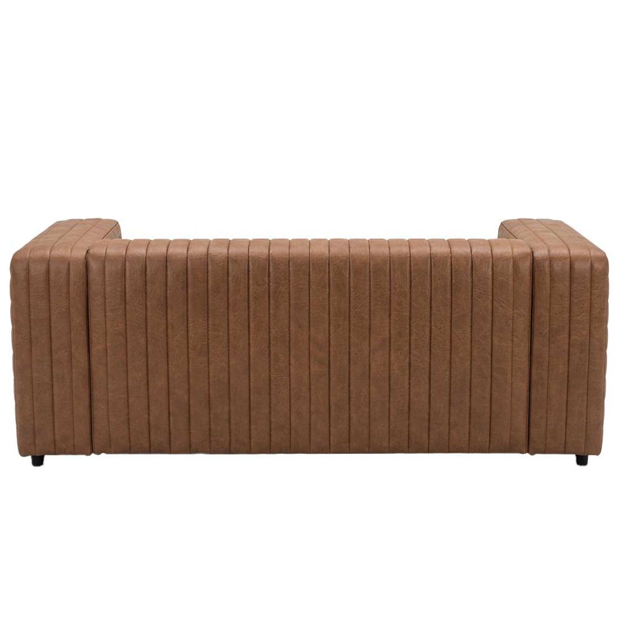 Voir la diapositive 4 : BEST MOBILIER Igor - canapé droit 3 places en simili