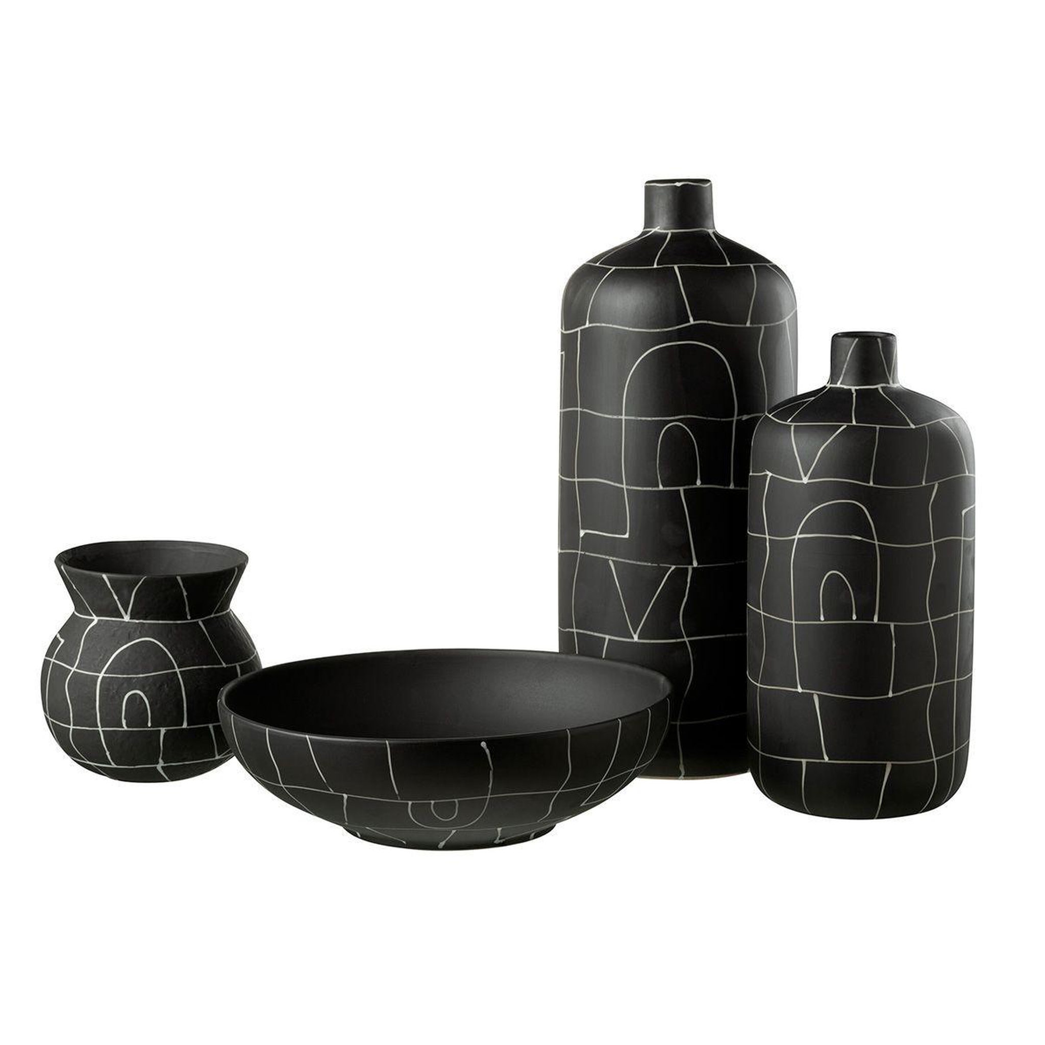 Voir la diapositive 2 : J-LINE Saladier en céramique  japan  35cm noir