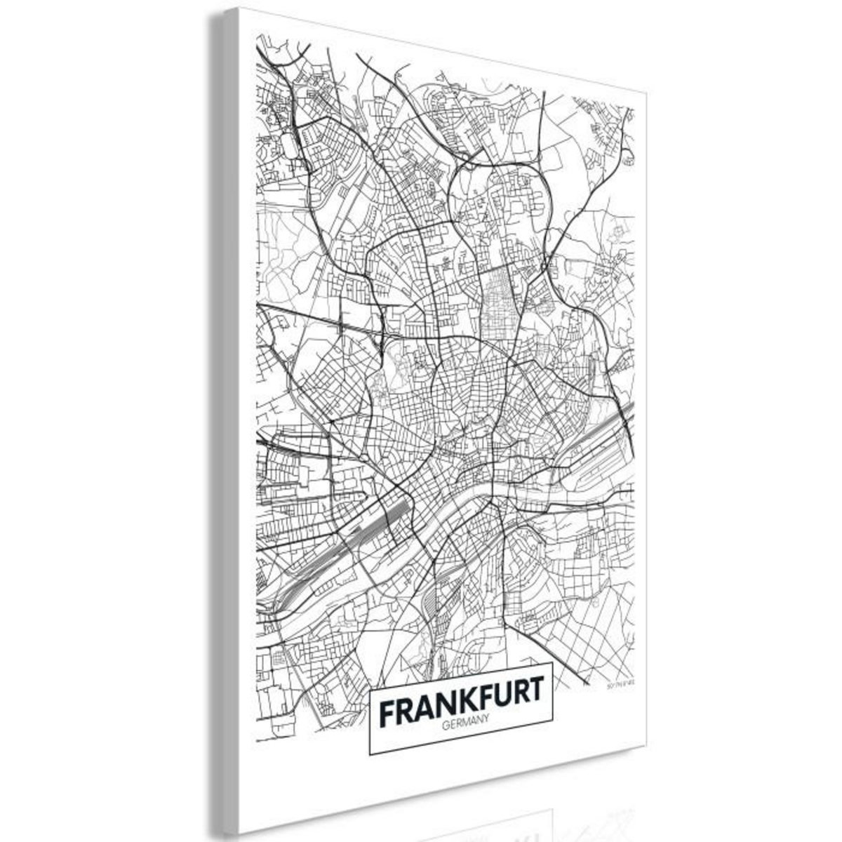 Paris Prix Tableau Imprimé  Map of Frankfurt