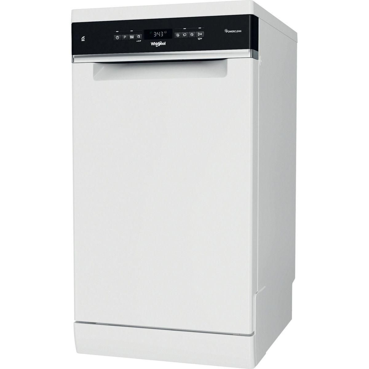 Whirlpool Lave vaisselle 45 cm WSFO3O34PF 6ème Sens