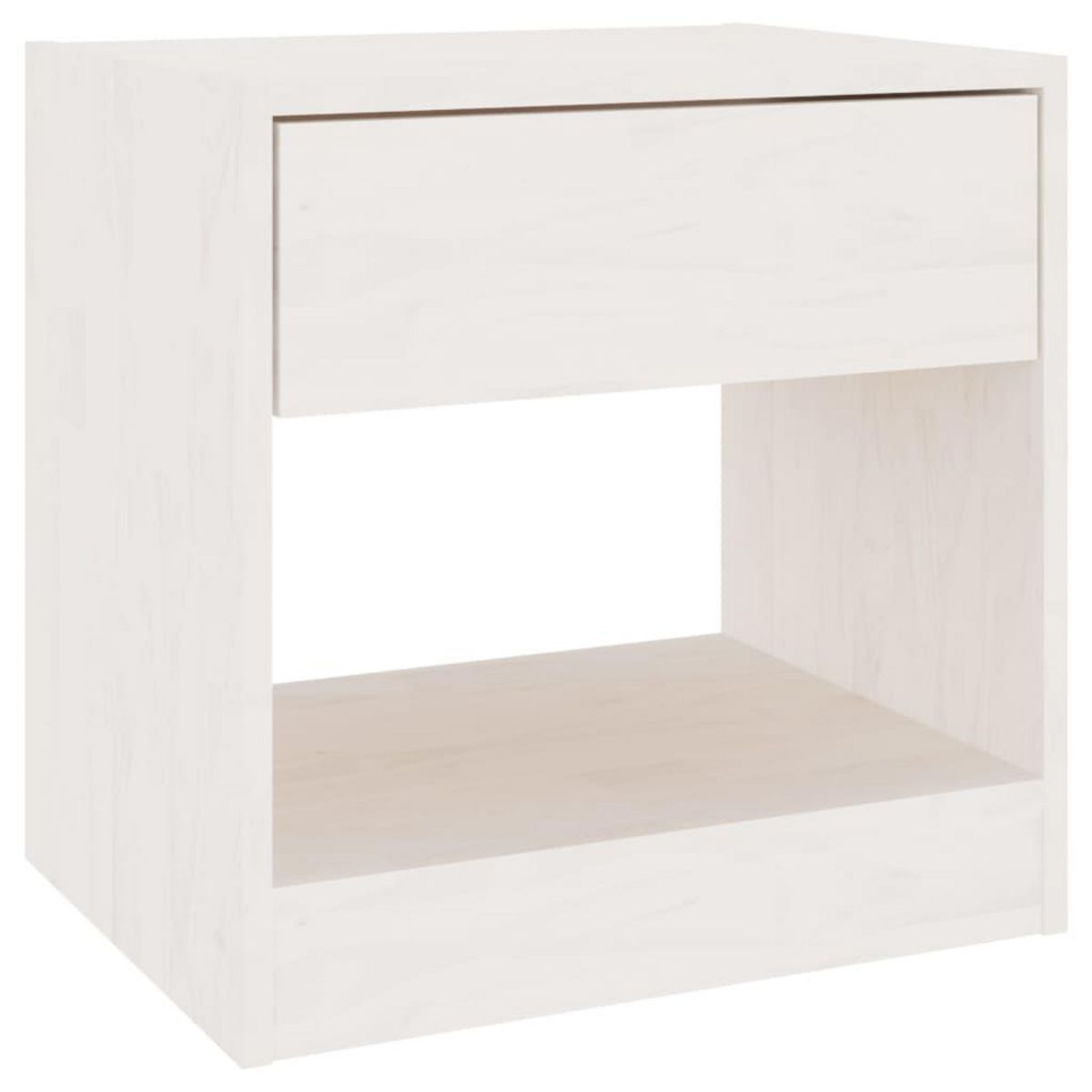 VIDAXL Table de chevet Blanc 40x31x40 cm Bois de pin massif
