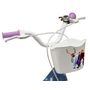 Voir la diapositive 3 : Disney La Reine des Neiges Vélo enfant 16'' Fille - Modèle Reine des neiges pour taille de 105 à 120 cm - Stabilisateurs - Panier avant - Porte poupée arrière - 2 freins & Pneus gonflables