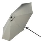 Paris Prix Parasol à LED  Sabal  270cm Gris