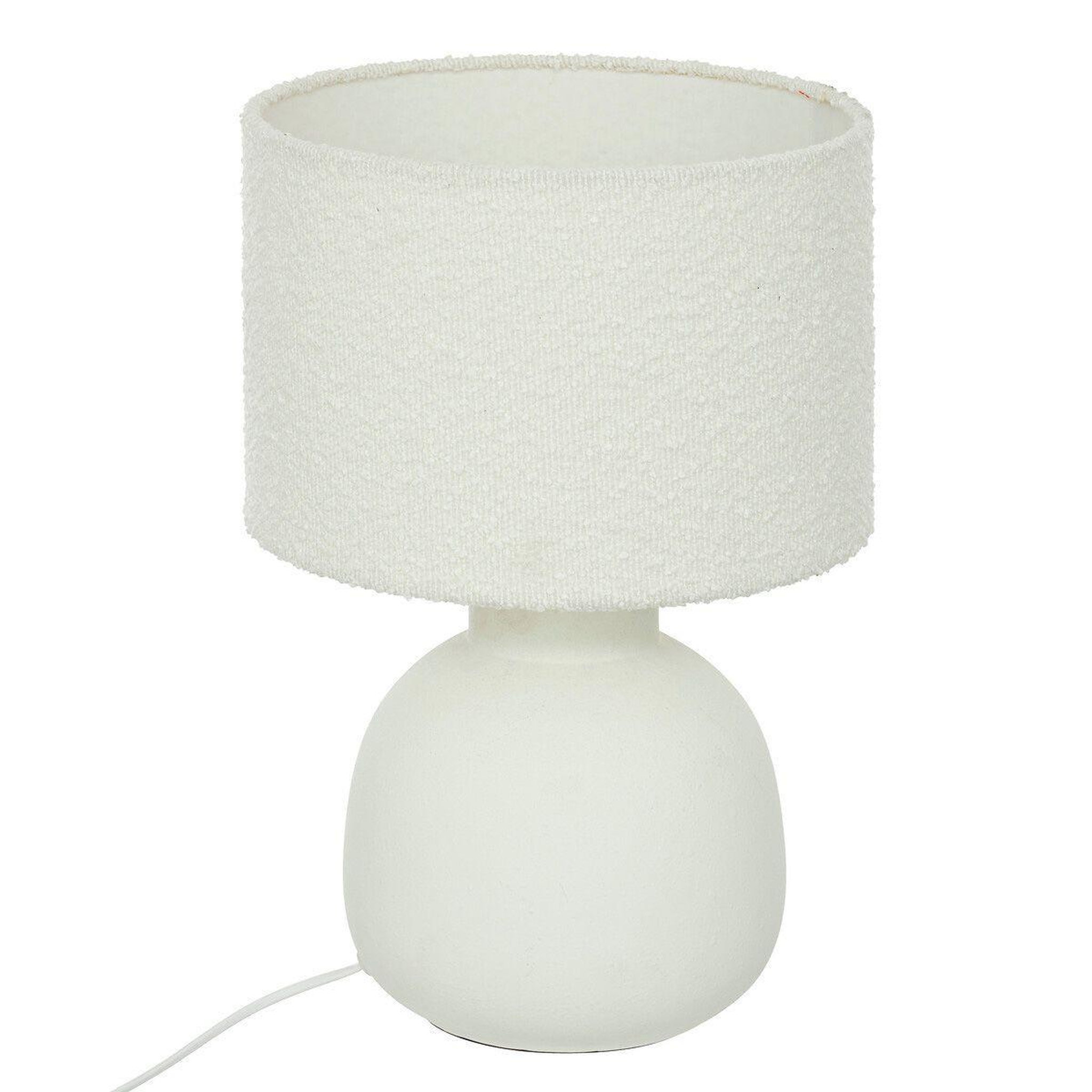 ATMOSPHERA Lampe à poser bouclette  lali  43cm blanc
