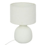 ATMOSPHERA Lampe à Poser Bouclette  Lali  43cm Blanc