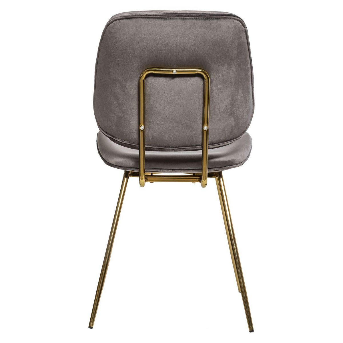 ATMOSPHERA 2 Chaises design velours et métal Slow