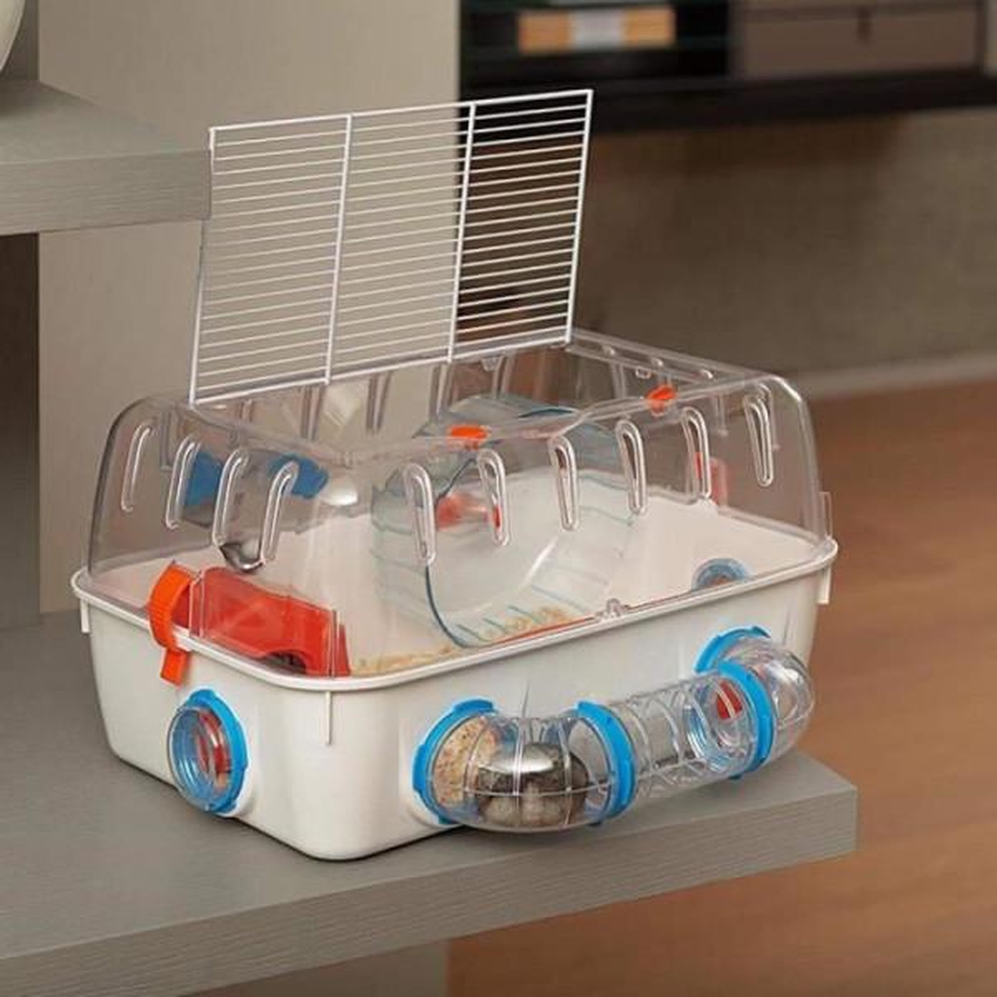 Voir la diapositive 2 : Ferplast Cage ludique pour hamsters 40.5*29.5*22.5 cm- En plastique - FERPLAST