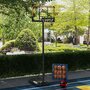 Voir la diapositive 2 : HOMCOM Panier de basketball sur pied roulettes - hauteur réglable arceau 182-213cm - acier polycarbonate orange noir