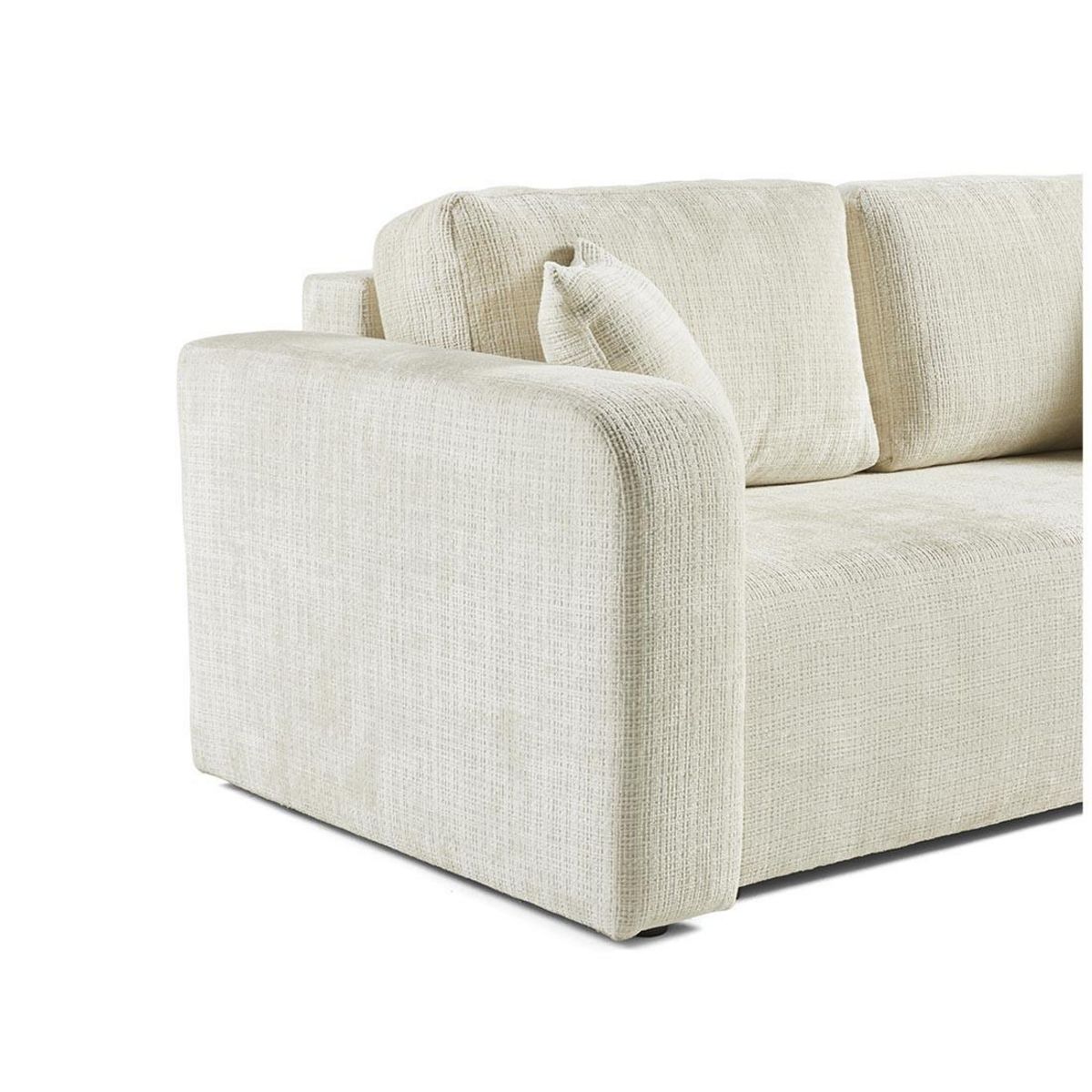 BEST MOBILIER Miro - canapé droit 2 places - en velours texturé