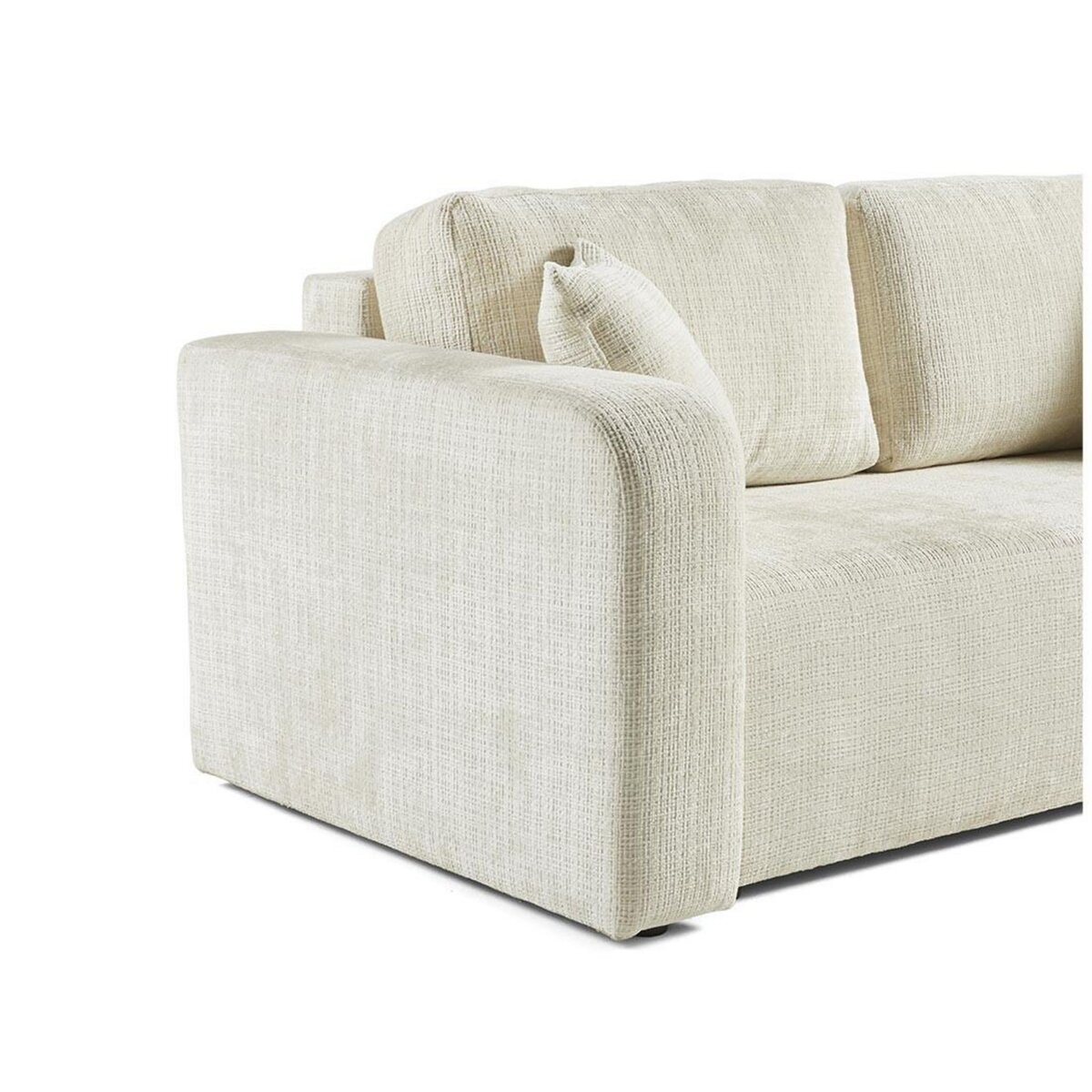 BEST MOBILIER Miro - canapé droit 2 places - en velours texturé