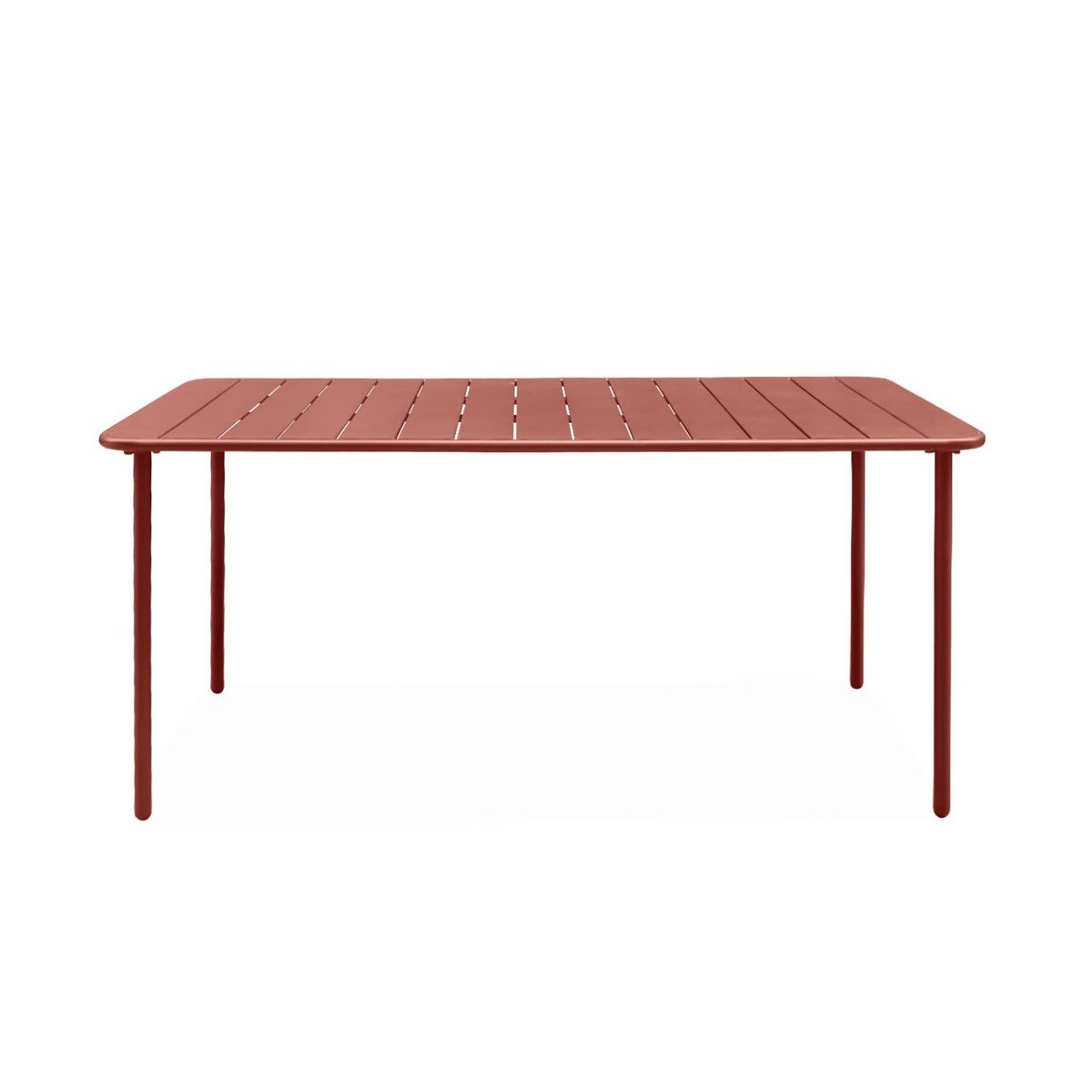 SWEEEK Table de jardin métal 6-8 places, Amelia 160x90xH72.5cm