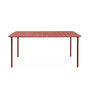 Voir la diapositive 5 : SWEEEK Table de jardin métal 6-8 places, Amelia 160x90xH72.5cm