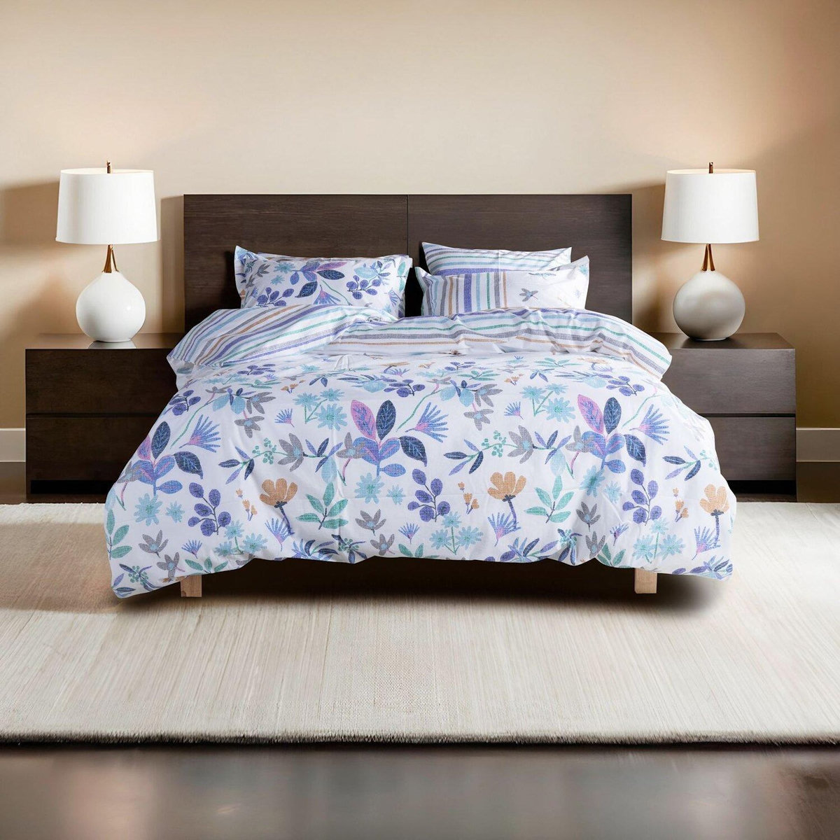 Home collection Parure housse de couette avec taie(s) 100 % coton Hope