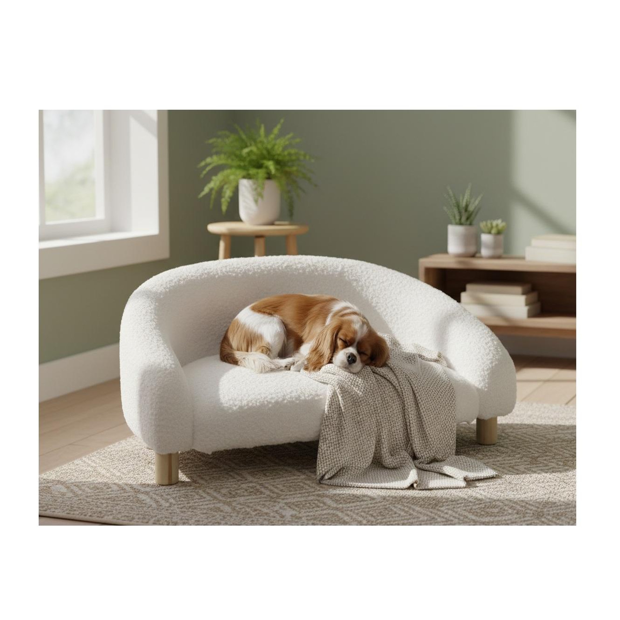 Voir la diapositive 2 : Eden Canape pour chien ou chat bouclette