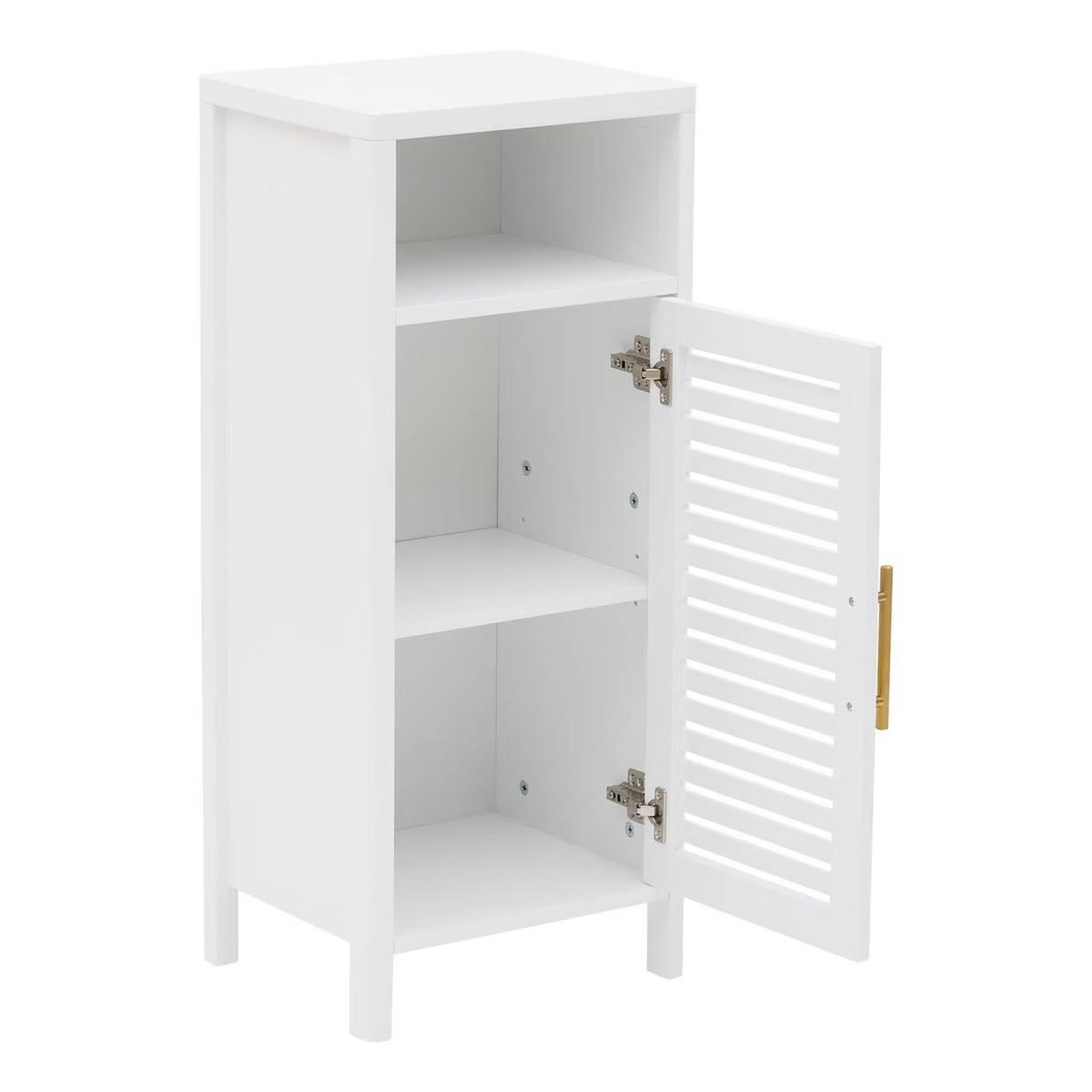 Voir la diapositive 2 : FIVE Meuble bas avec porte  oréa  85cm blanc