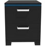 Voir la diapositive 4 : Habitat et Jardin Chevet LED  Karina  - 41 x 38 x 41.5 cm - Noir
