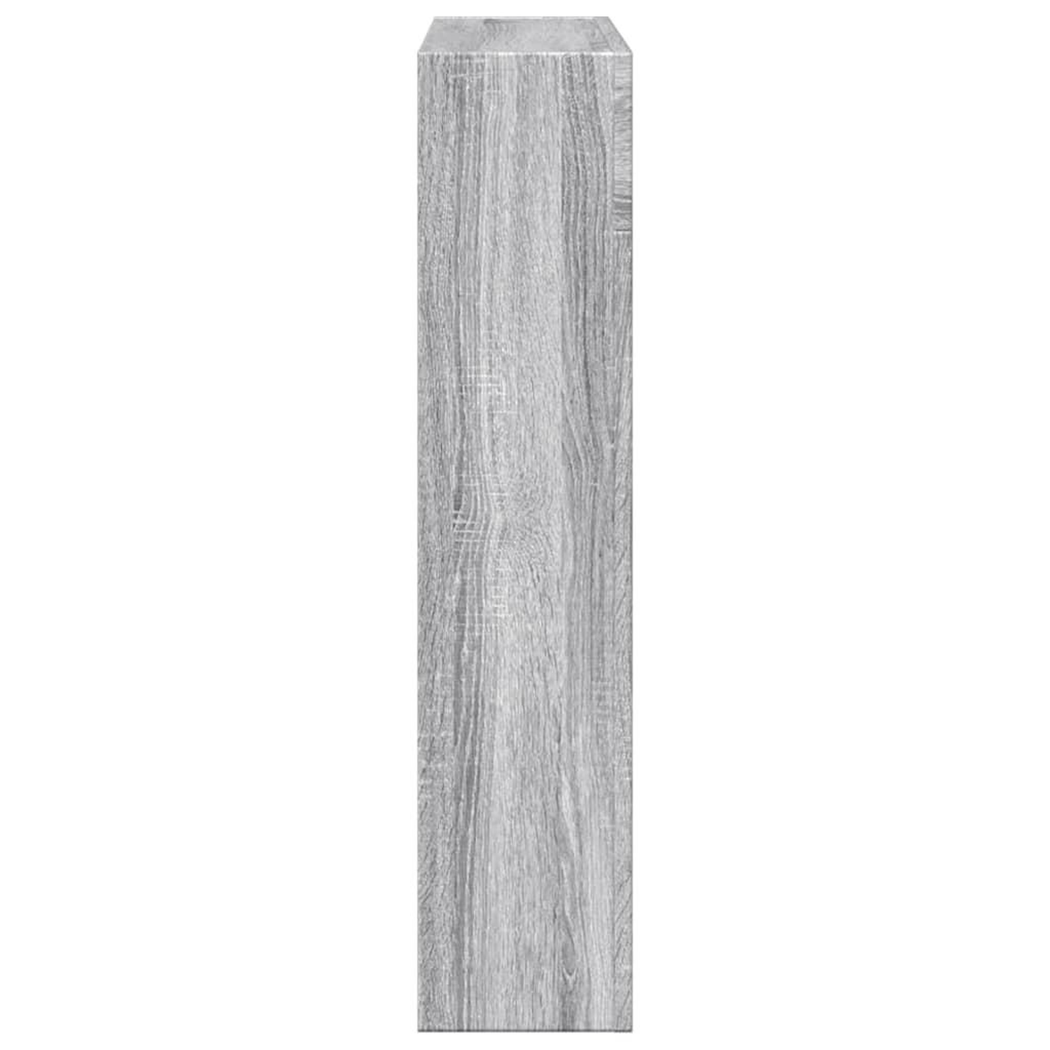 Voir la diapositive 5 : VIDAXL Cadre de cheminee sonoma gris 81x18x82 cm bois d'ingenierie