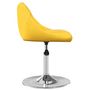 Voir la diapositive 4 : VIDAXL Chaises pivotantes a manger lot de 4 jaune moutarde velours