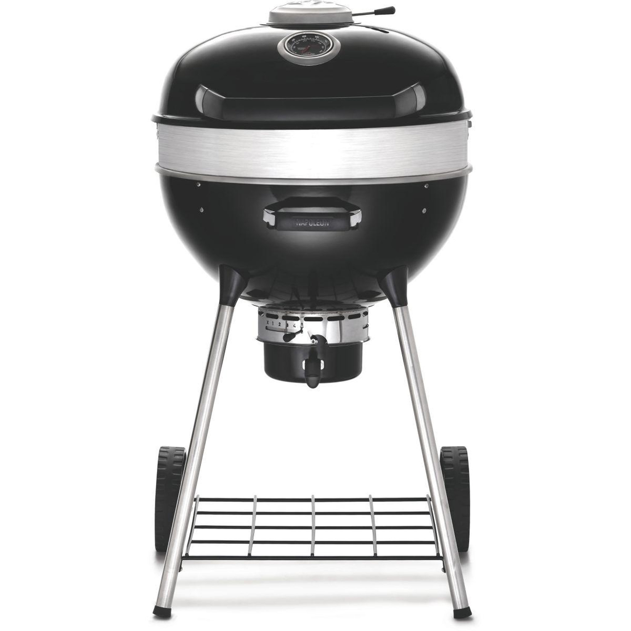 Voir la diapositive 4 : NAPOLEON Barbecue charbon kettle pro noir sur pieds 57cm