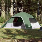 VIDAXL Tente familiale a dome 6 personnes vert impermeable