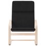 Voir la diapositive 4 : VIDAXL Chaise de relaxation Noir Tissu
