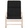 Voir la diapositive 4 : VIDAXL Chaise de relaxation Noir Tissu