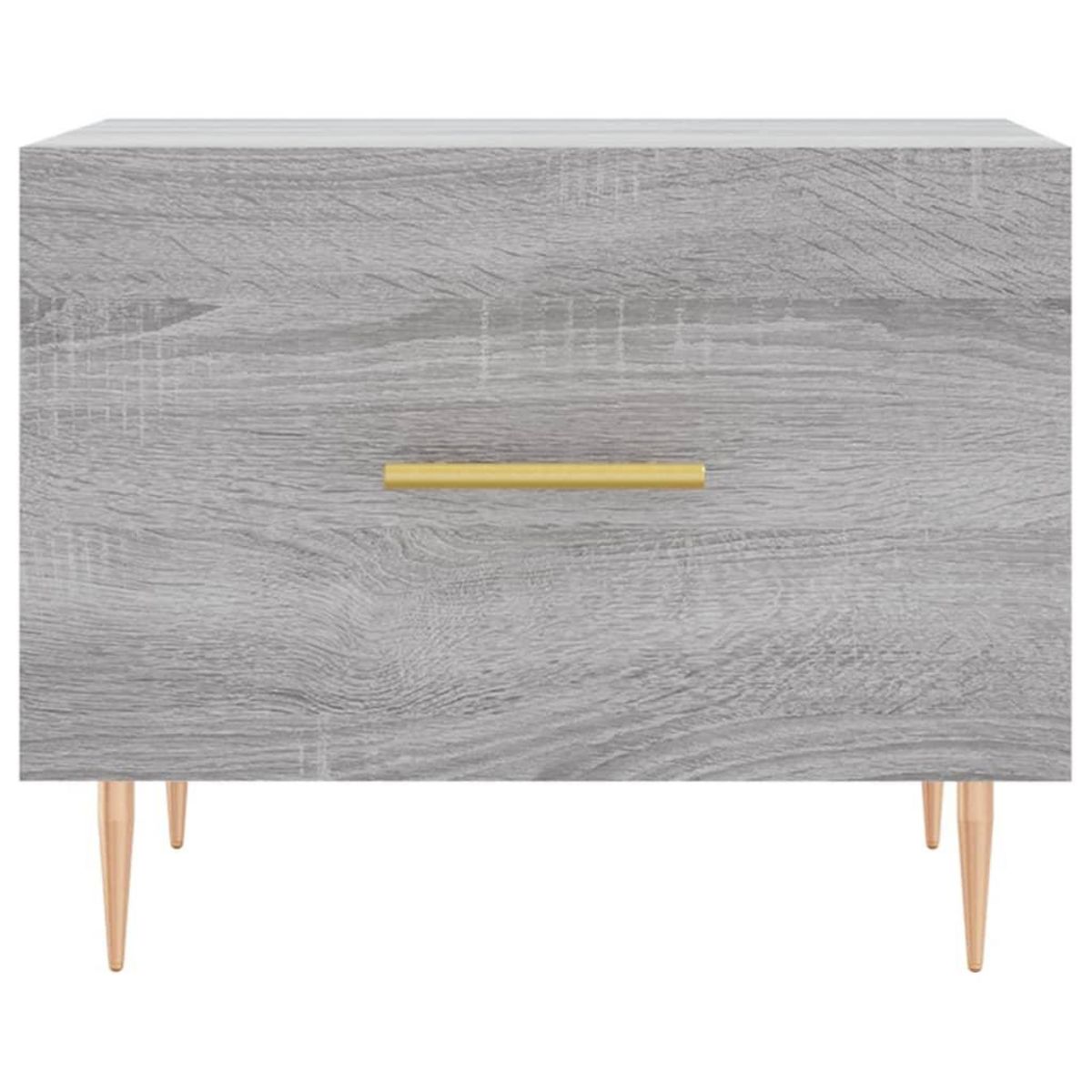 VIDAXL Table basse Sonoma gris 50x50x40 cm Bois d'ingenierie