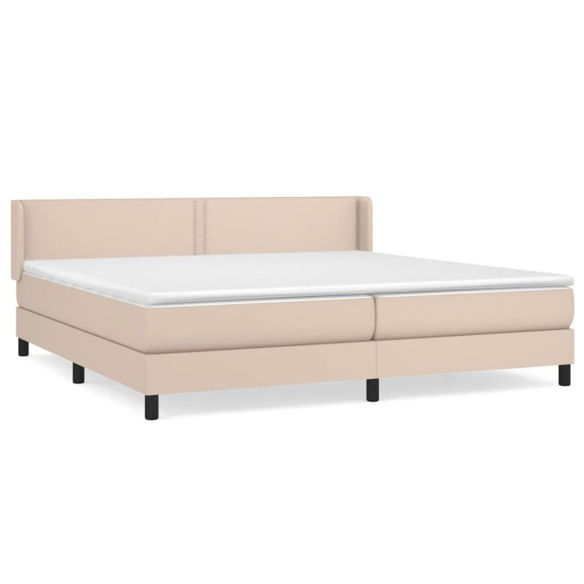 VIDAXL Sommier a lattes de lit avec matelas Cappuccino 200x200 cm