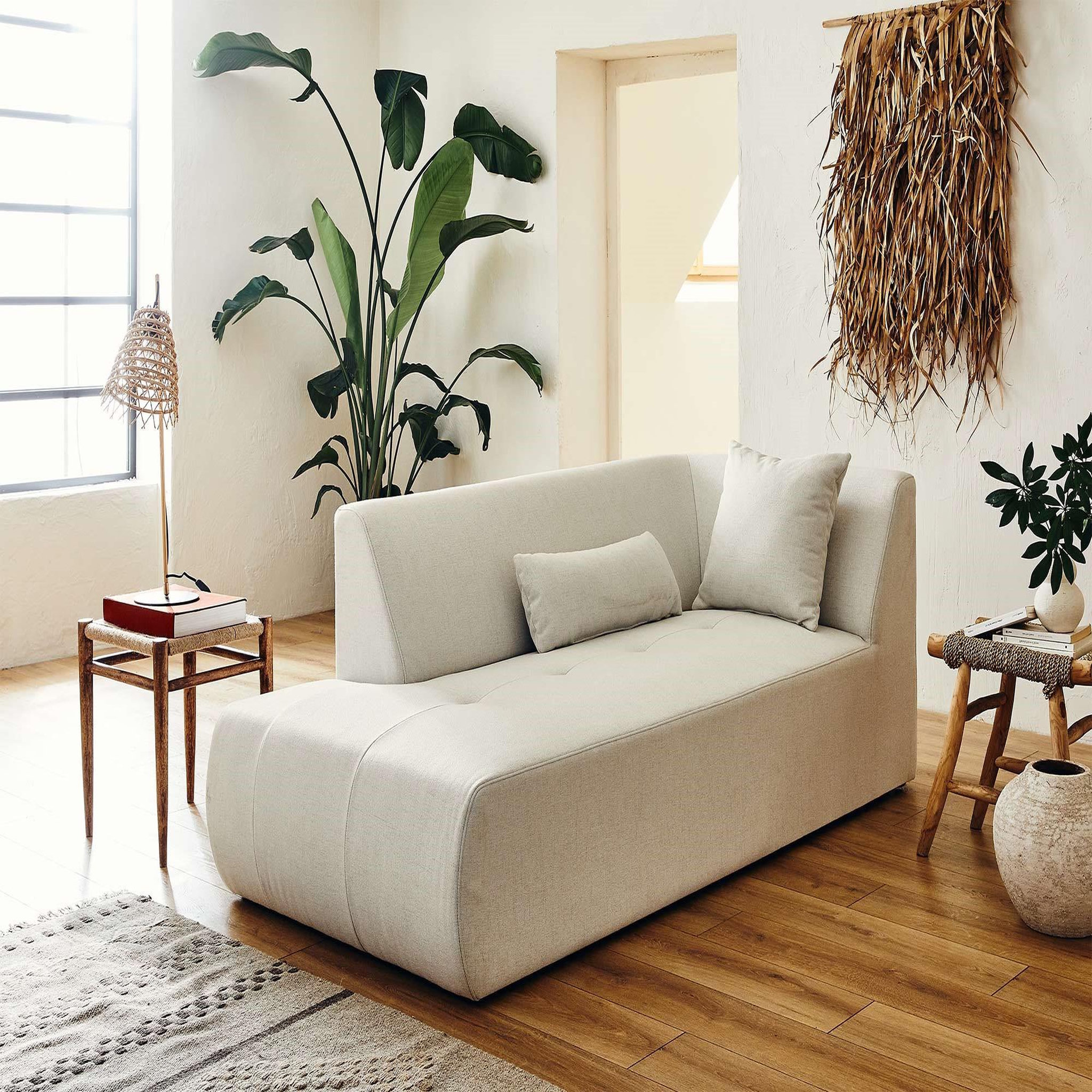Voir la diapositive 5 : LISA DESIGN Onyx - canapé modulable d'angle gauche 5 places - en tissu