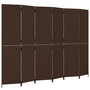 Voir la diapositive 2 : VIDAXL Cloison de separation 6 panneaux marron resine tressee