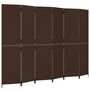 Voir la diapositive 2 : VIDAXL Cloison de separation 6 panneaux marron resine tressee