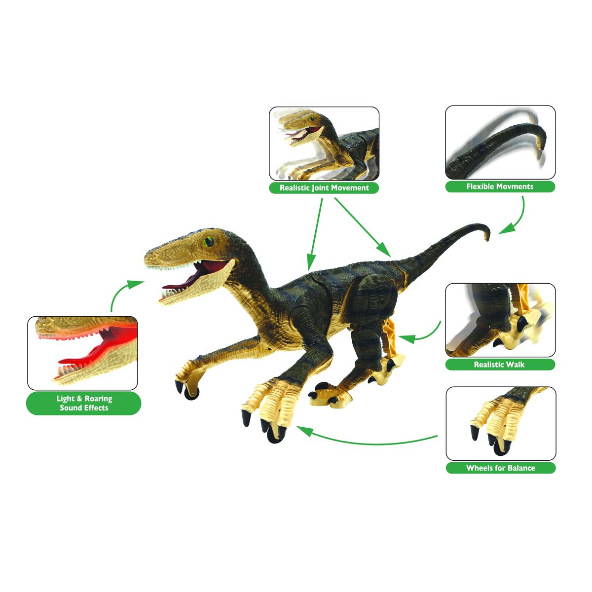 Lexibook Dinosaure Velociraptor  télécommandé