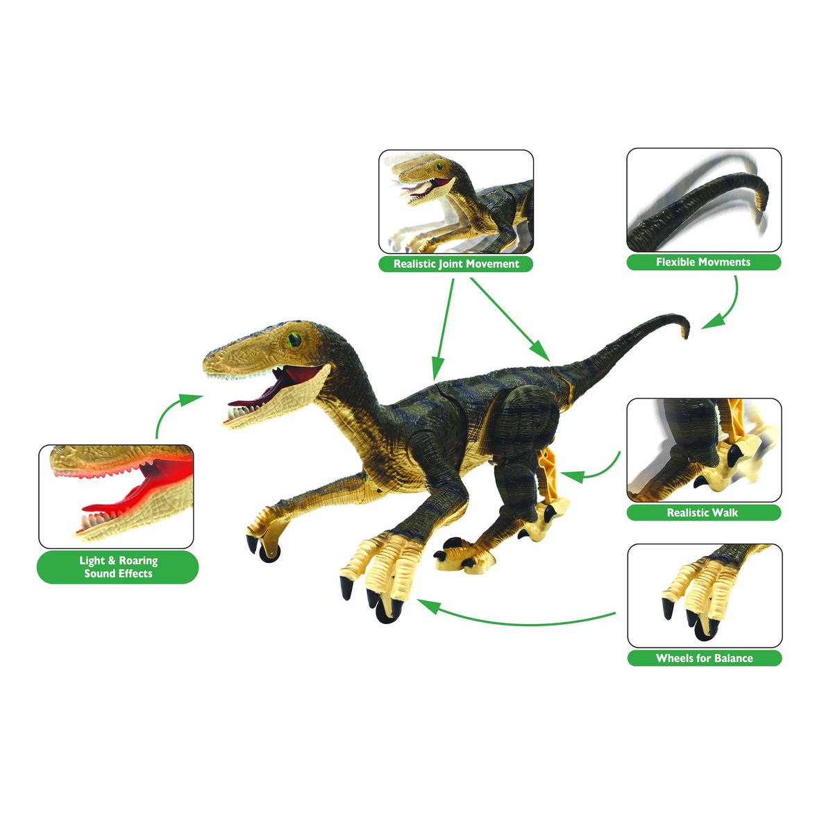 Lexibook Dinosaure Velociraptor  télécommandé