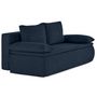 Voir la diapositive 4 : BEST MOBILIER Kurt - canapé 3 places convertible avec coffre en velours texturé