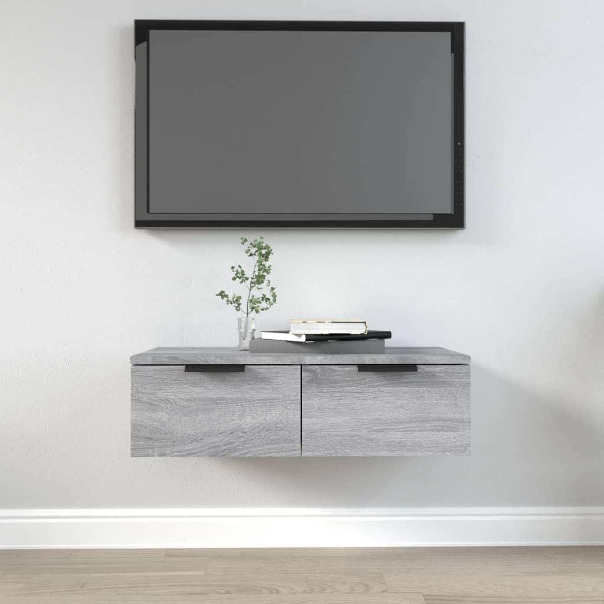 VIDAXL Armoire murale Sonoma gris 68x30x20 cm Bois d'ingenierie