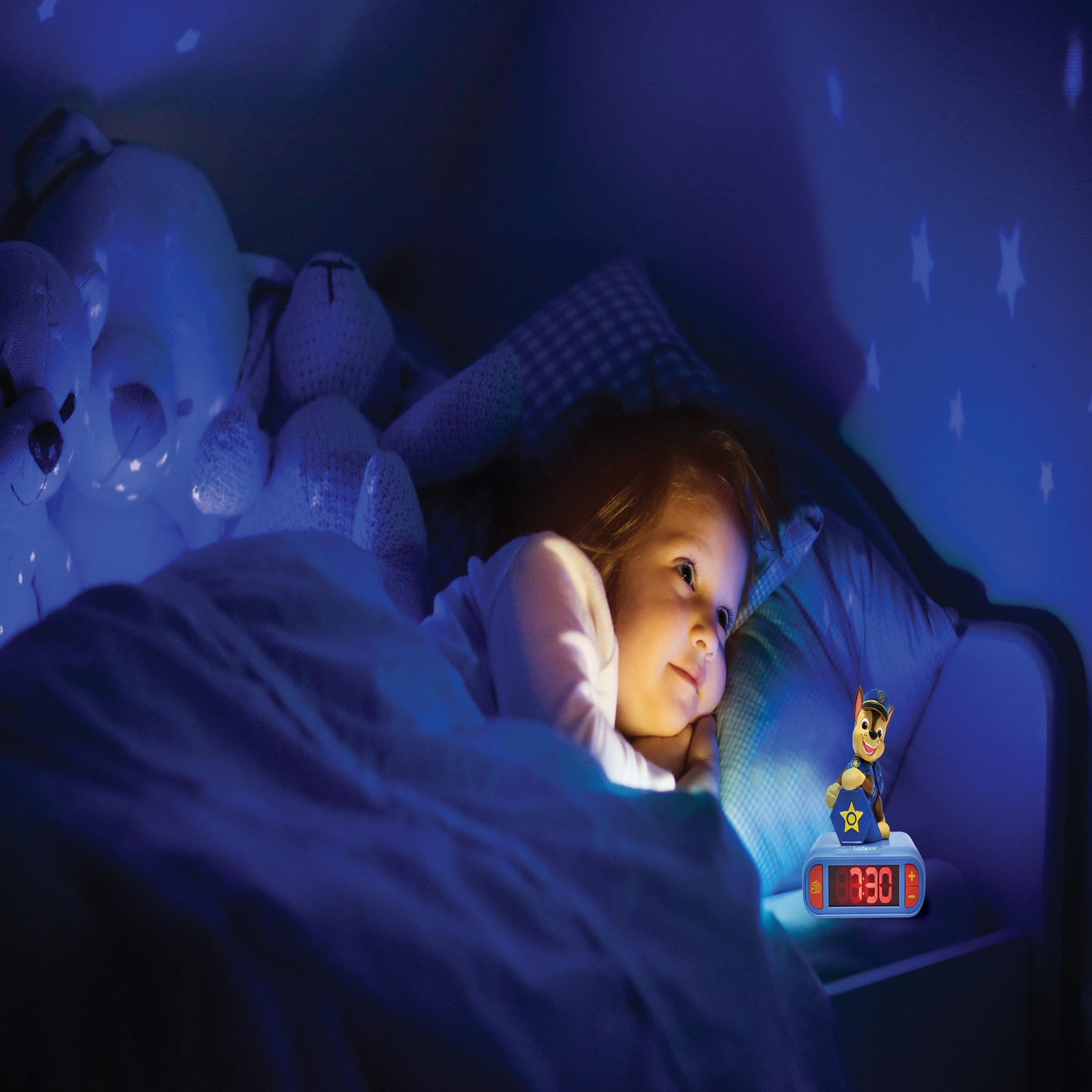 Voir la diapositive 6 : Lexibook Réveil avec veilleuse Paw Patrol Chase en 3D