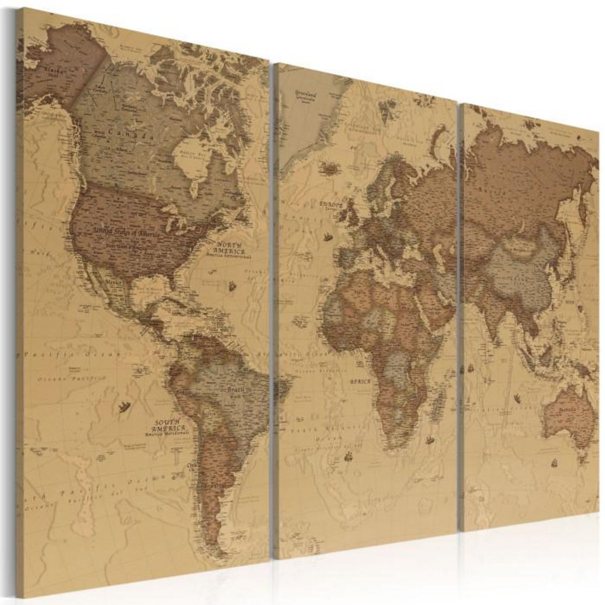 Paris Prix Tableau Imprimé  Stylish World Map