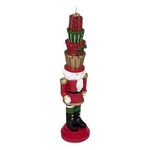 ATMOSPHERA Bougie Casse Noisette  Soir de Noël  33cm Rouge