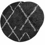 Voir la diapositive 3 : VIDAXL Tapis shaggy PAMPLONA poils longs moderne noir creme Ø 240 cm