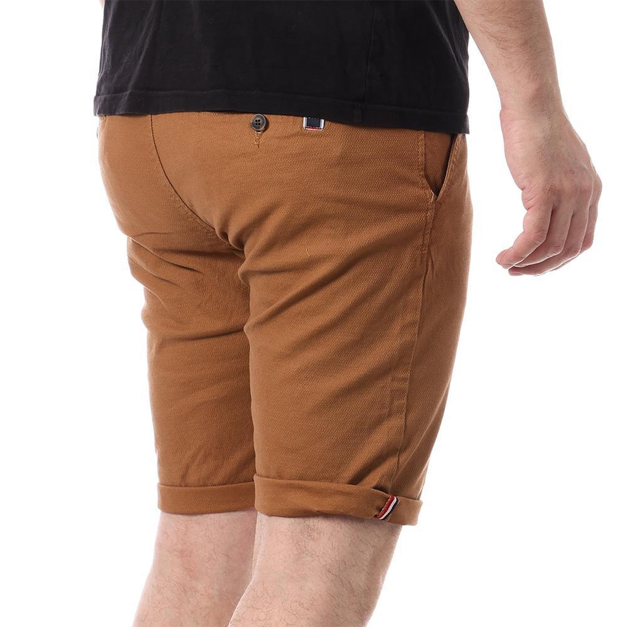 Voir la diapositive 2 : LA MAISON BLAGGIO Short chino camel homme la maison blaggio valric