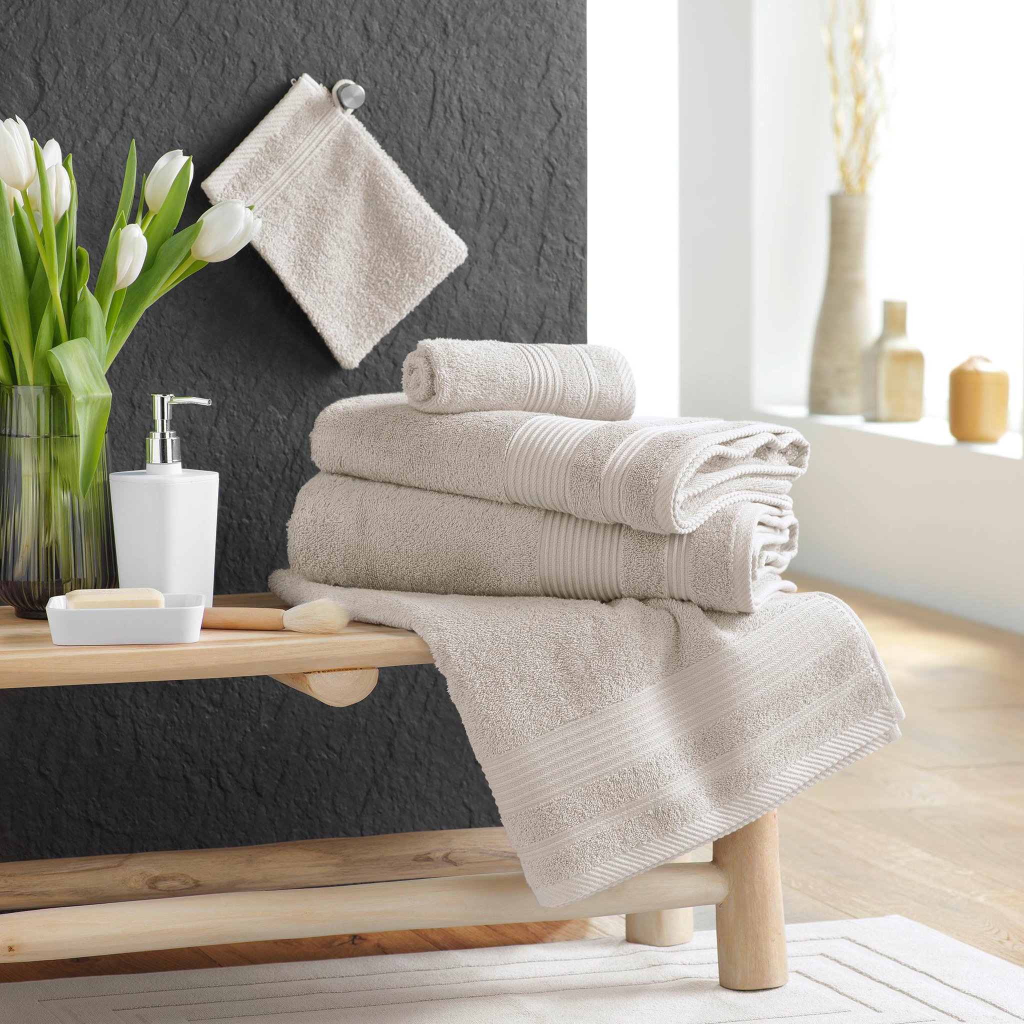 Voir la diapositive 3 : Eden Lot de 2 gants de toilette tendresse uni en coton
