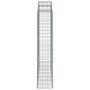 Voir la diapositive 5 : VIDAXL Paniers a gabions arques 3 pcs 200x50x200/220 cm Fer galvanise