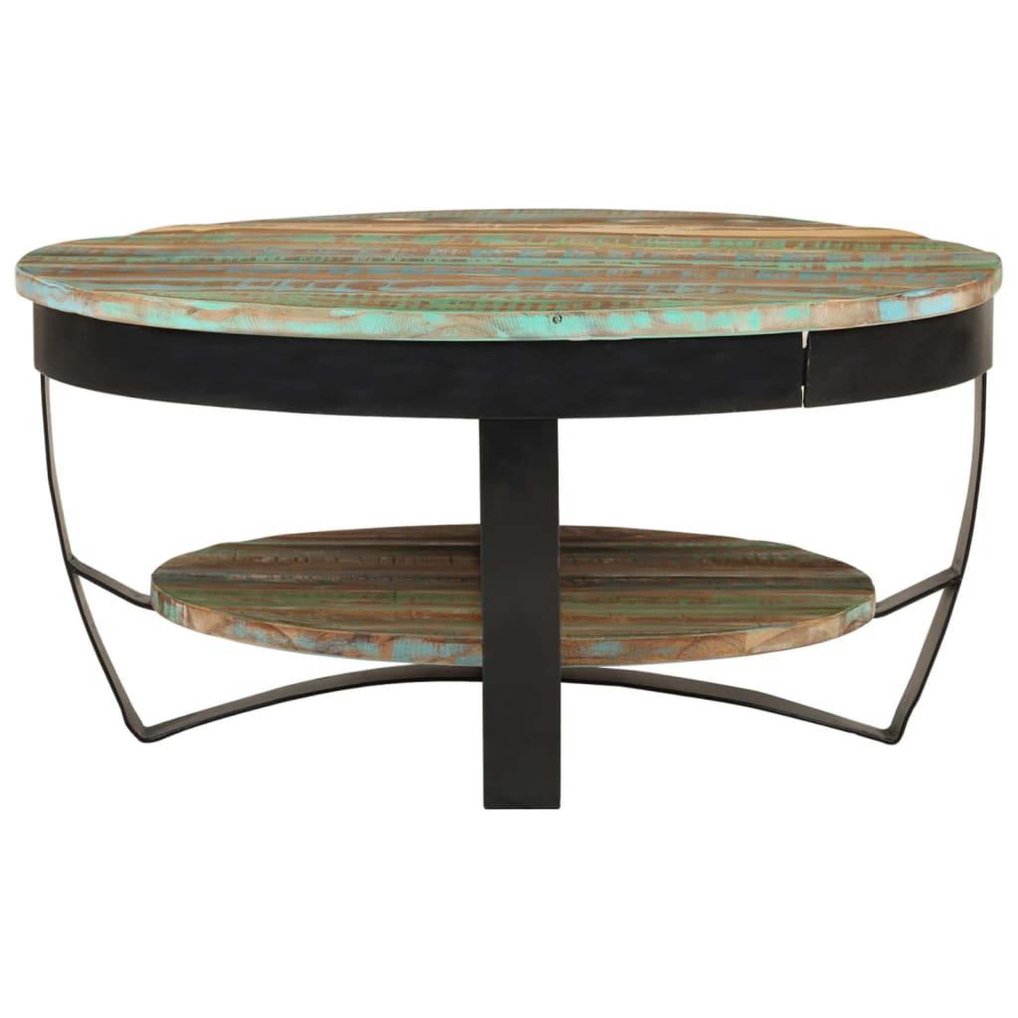 Voir la diapositive 2 : VIDAXL Table basse Bois massif de recuperation 65x32 cm