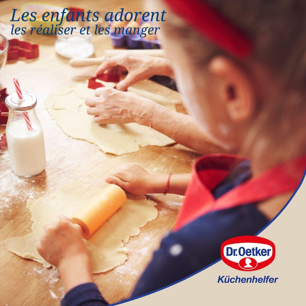 DR.OETKER Emporte-pièce biscuit linzer motif smiley Dr Oetker Noël