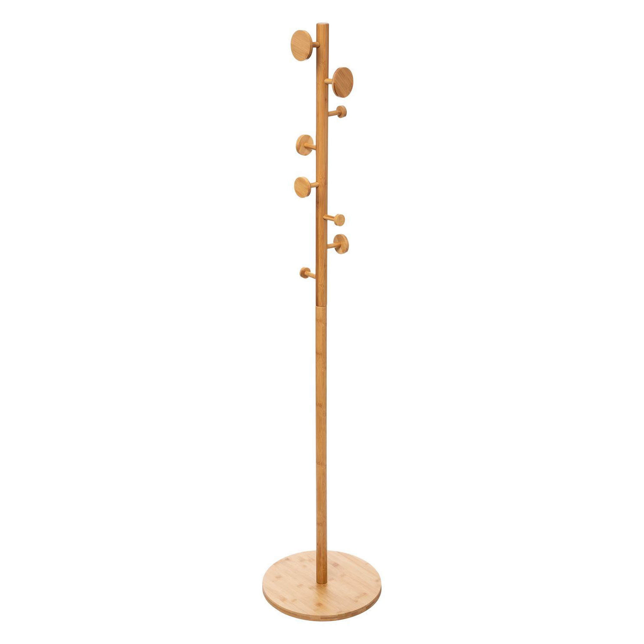 FIVE Porte Manteau en bambou avec 8 accroches - Beige