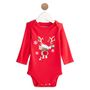 Voir la diapositive 1 : INEXTENSO Body manches longues renne noël bébé fille