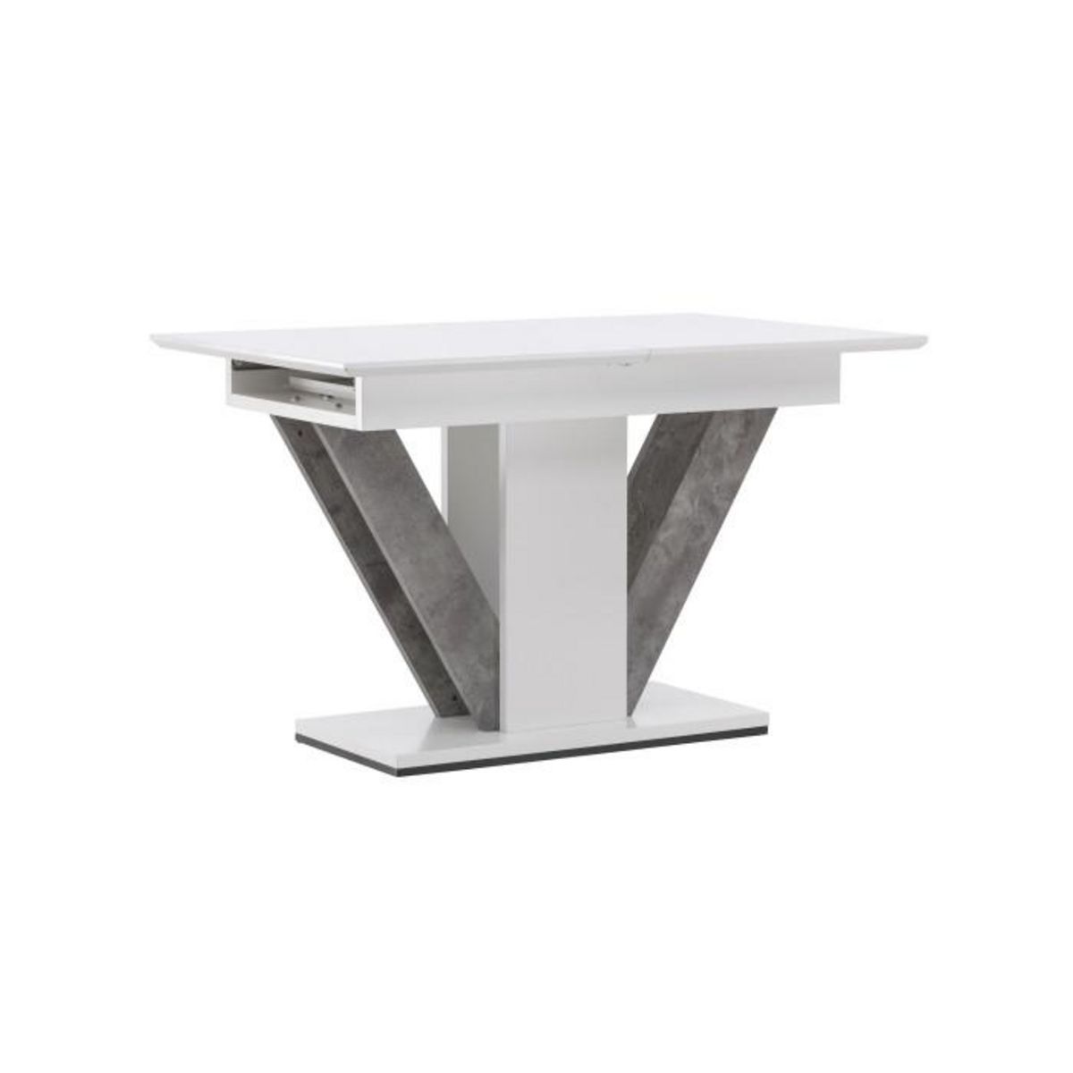 Paris Prix Table à Manger Extensible  Disa  120-160cm Blanc